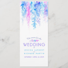 メニューブルーのカスケードフローラアートの水色 メニュー