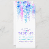 メニューブルーケミカルレース フラワールアート ウォーターカラーパック メニュー (正面/裏面)