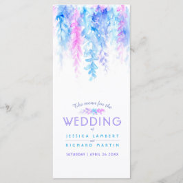 メニューブルーケミカルレース フラワールアート ウォーターカラーパック メニュー