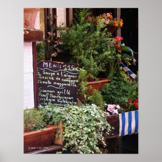 メニュープリント ポスター (正面)