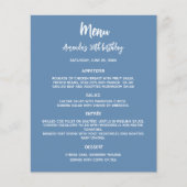 メニュープログラムほこりっぽい青い誕生日パーティー (正面)