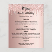 メニュープログラムバラ金ゴールドは誕生日の予算を乾燥 チラシ (正面)