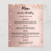 メニュープログラムバラ金ゴールドグリッター誕生日パーティー (正面)