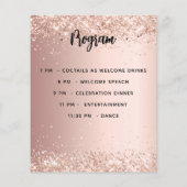 メニュープログラムバラ金ゴールド誕生日パーティー (裏面)