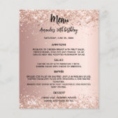 メニュープログラムバラ金ゴールド誕生日 チラシ (正面)