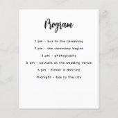 メニュープログラム白カスタムパーティー色 (裏面)