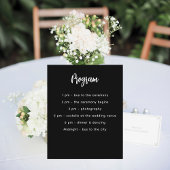 メニュープログラム白黒予算 チラシ