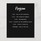 メニュープログラム白黒 (裏面)