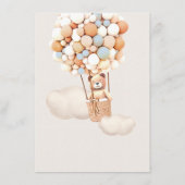 メニューベビーシャワーバルーン エンクロージャーカード (裏面)