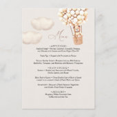 メニューベビーシャワーバルーン エンクロージャーカード (正面)