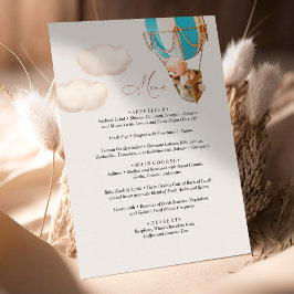 メニューベビーシャワーバルーン エンクロージャーカード