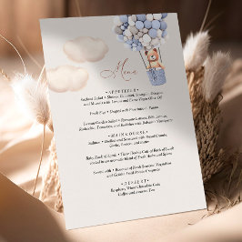 メニューベビーシャワーバルーン エンクロージャーカード