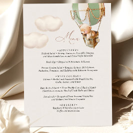 メニューベビーシャワーバルーン エンクロージャーカード