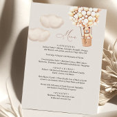 メニューベビーシャワーバルーン エンクロージャーカード