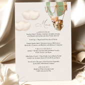 メニューベビーシャワーバルーン エンクロージャーカード