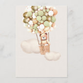 メニューベビーシャワーバルーン エンクロージャーカード (裏面)