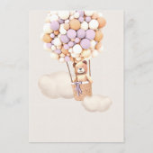 メニューベビーシャワーバルーン エンクロージャーカード (裏面)