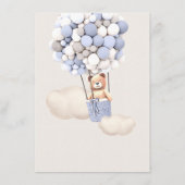 メニューベビーシャワーバルーン エンクロージャーカード (裏面)