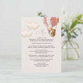 メニューベビーシャワーバルーン エンクロージャーカード (スタンド正面)