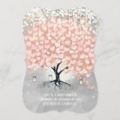 メニューメイソンジャールピンクハートリーフツリーの水色 メニュー (裏面)