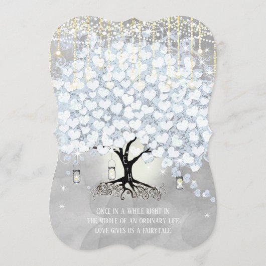 メニューメイソンジャールブルーハートリーフツリー水色 メニュー (裏面)