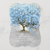 メニューメイソンジャールブルーハートリーフツリー水色 メニュー (裏面)