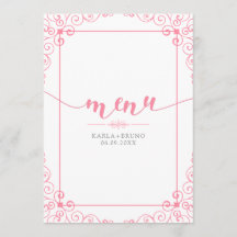 メニューモダンタイポグラフィとヴィンテージ旋回フレーム