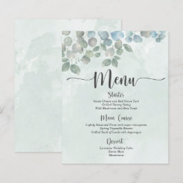 メニューユーカリセージ緑の水色