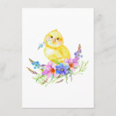 メニューリトルシック赤ちゃんシャワー エンクロージャーカード (裏面)