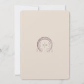 メニューヴィンテージマーメイドアールヌーボー 招待状 (裏面)