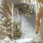メニューヴィンテージマーメイドアールヌーボー 箔招待状