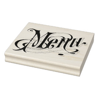 メニューヴィンテージラバーアートスタンプ ラバースタンプ