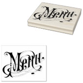 メニューヴィンテージラバーアートスタンプ ラバースタンプ (押印)