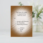 メニュー付きチョコレートRSVP 出欠カード (スタンド正面)