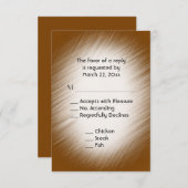 メニュー付きチョコレートRSVP 出欠カード (正面/裏面)