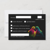 メニュー付き 🌈🕊️約束の鳩 出欠カード (裏面)