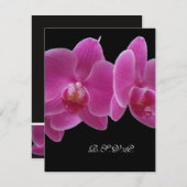 メニュー付招待状(5 x 7インチ)への返信のお願い 出欠カード (正面/裏面)