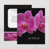 メニュー付招待状 5 x 7サイズ 出欠カード (正面/裏面)