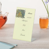 メニュー水の色の紅葉と果実 台座サイン (インサイチュ)