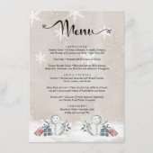 メニュー水色エバーグリーンベビーシャワー エンクロージャーカード (正面)