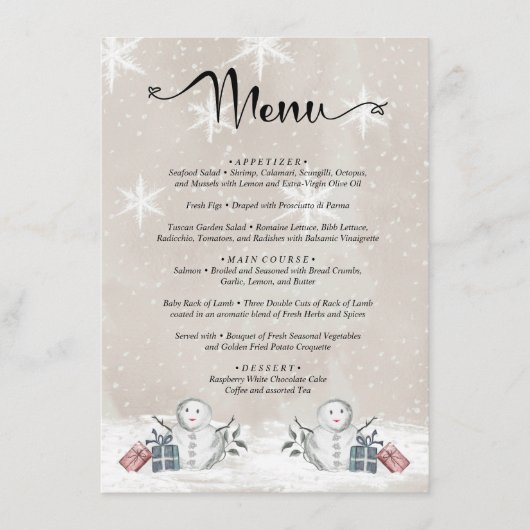 メニュー水色エバーグリーンベビーシャワー エンクロージャーカード (正面)