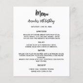 メニュー白い黒のカスタムパーティー色 (正面)