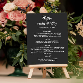 メニュー白黒予算 チラシ