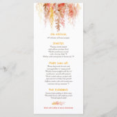 メニュー秋カスケーディングウォーター色ブラウン メニュー (裏面)