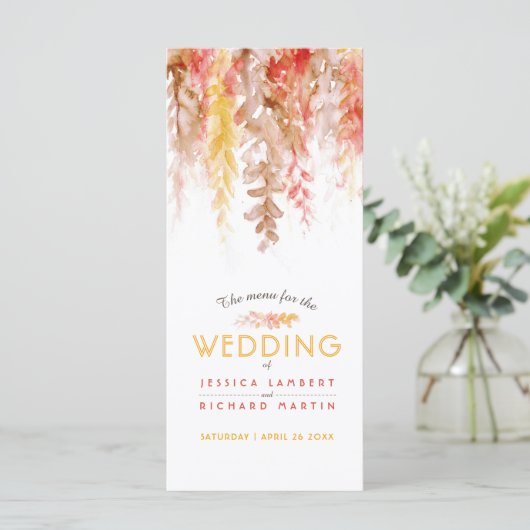 メニュー秋カスケーディングウォーター色ブラウン メニュー (スタンド正面)