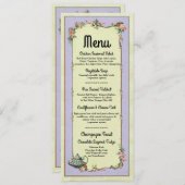 メニュー結婚披露宴の不思議の国のティーポットカード メニュー (正面/裏面)