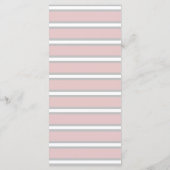 メニュー航海のをテーマにしたフローラいかりほこりっぽいバラピンク メニュー (裏面)