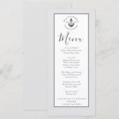 メニュー航海のをテーマにしたフローラいかりシルバーグレー メニュー (正面/裏面)