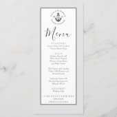 メニュー航海のをテーマにしたフローラいかりシルバーグレー メニュー (正面)