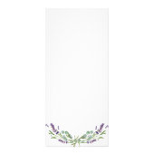 メニュー薄紫色ユーカリの緑の日 ラックカード (裏面)